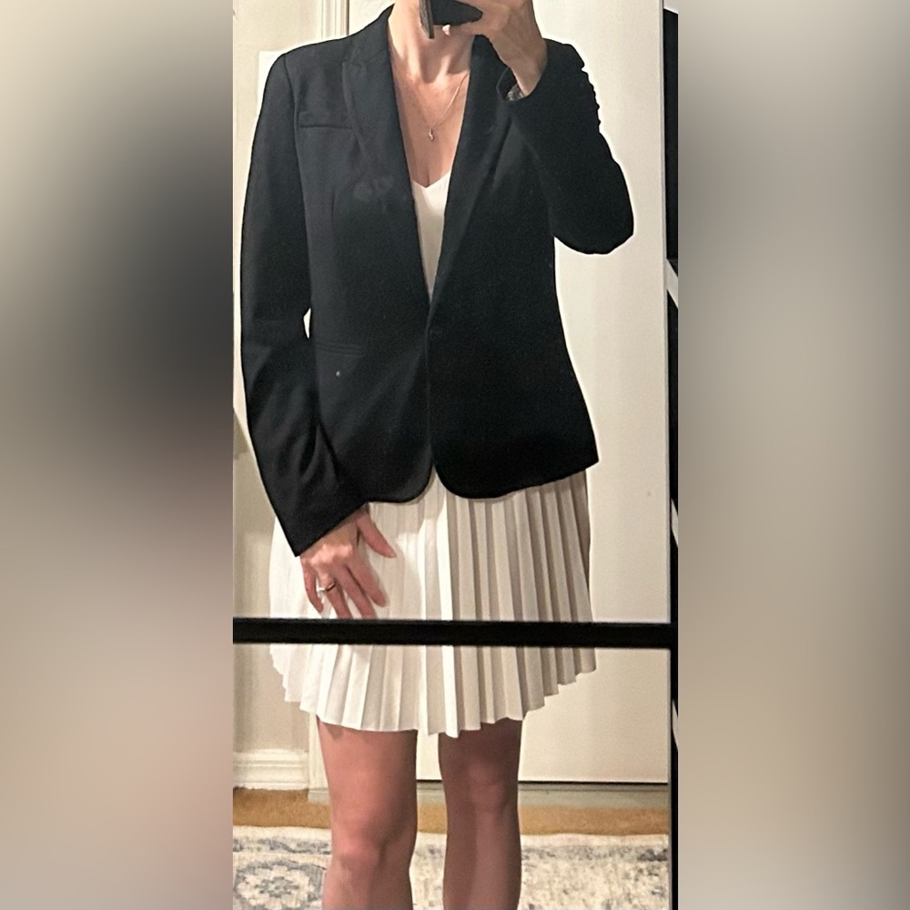JCPenney Classic Black Single-Button Blazer